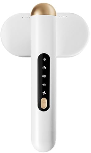 Quitapelusas eléctrico, potente motor eléctrico de tela recargable para suéter – Quitapelusas portátil ergonómico con doble cabeza para hojas