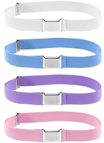 4 Pieces Of Children'S Elastic Waistbands, Belts For Girls And Boys, Adjustable Waistbands, Fashionable Elastic Waistbands, Clothing Accessories