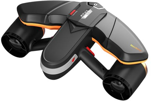 Sublue Navbow Plus Smart - Monopattino subacqueo Professionale a Doppio Motore con Supporto per Action Camera, velocità 2 m/s, per Piscina, Immersioni, Snorkeling, Scooter (Arancione)