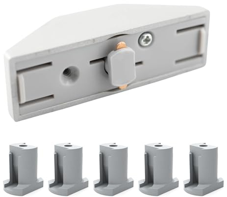 Sintrix Fab 5 x okrossbara kontakthållaruttag, kompatibel med Dometic 12 V LED-skenspot/lampa – reservdel för ljusskena – okrossbar och robust
