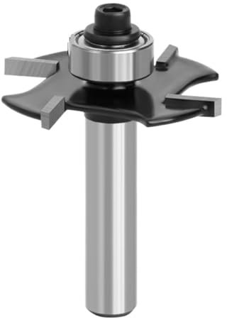 1PC 8mm Schaft Vier Klingen T-Nuten Biscuit Joint Slot Cutter Verbindungsschlitzfräser Router Bit Höhe Fräser Holzbearbeitung(8X36.7X2.5mm)