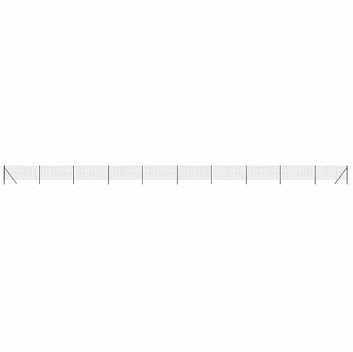 Maschendrahtzaun Anthrazit 0,8x25 m Verzinkter Stahl - Hochwertiger Sichtschutzzaun für Garten, Terrasse und Grundstück | Langlebig, Witterungsbeständig & Einfach zu Montieren