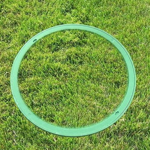 Couvercle de Regard Couvercle De Fosse Septique Décoratif, Couvercle De Fosse Septique Rond Vert Avec Cadre Pour Jardins Extérieurs, Remplacement De Couvercle De Regard De Drainage(Inner Dia 50CM/500M