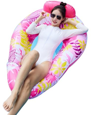 Iles de natation gonflables pour adultes - Tapis de couchage gonflable pour piscine, hamac de salon pour lac, jardin, extérieur, bain de soleil, natation, rivière, fête, eau