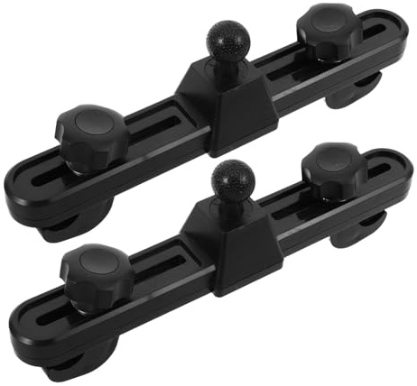 FIXOSHEE 2pcs Car Fan Mounting Kit with Suction Cup Clamps and Adjustable Seat Back Bracket Multi-vehicle Compatible Cooling Fan Holder for Suvs Trucks Cars Easy Installation Black