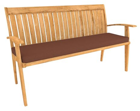 WEIZERO Cuscini per Panca Personalizzati 45 x 142 cm con Fondo Antiscivolo Cuscino per Panca Finestra di Baia Pads Parte Inferiore Antiscivolo per Mobili da Terrazza e Finestre, marrone
