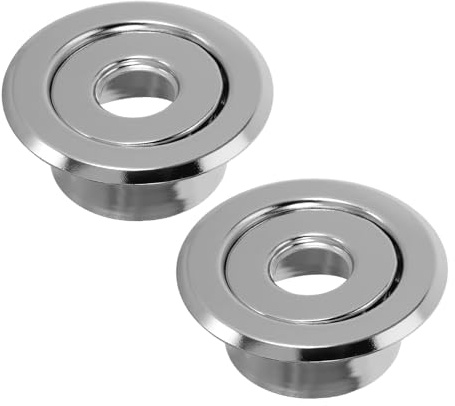 Veemoon 2 Stück Metall Abdeckringe 24mm Sprinkler Deckenrosetten Hitzebeständig Allgemein Einsetzbar für Feuersprinklerkopf mit Schutz und Dekorfunktion