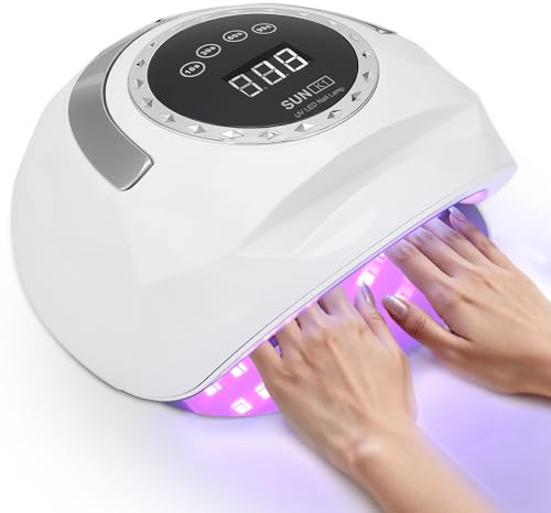 Uv Lampe Für Gelnägel,268W Led Nageltrockner Mit 72 Perlen,4 Timer | Auto-Sensor Mit Hand-In-Licht,Digitalanzeige,Led Lampe Nägel Für Salon Und Zuhause