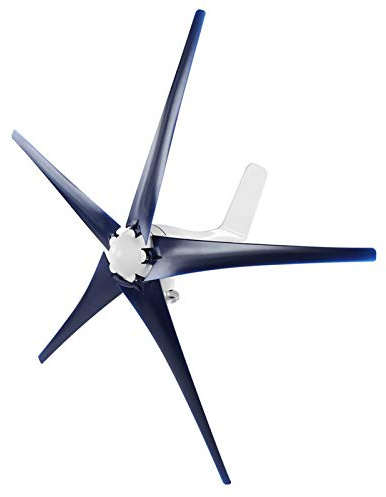 HUSHUI Pequeño Generador Eólico de 800 W con 5 Aspas para una Carga Marina y Doméstica Eficiente, Construcción Duradera de Fibra de Nailon (48V)