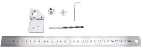Carpentry Scriber Position Block Steel Ruler with Fixing Locator Woodworking Multifunctional Line Marking Gage 45 90 Degree Handle Drilling Auxiliary