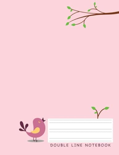 Double Line Notebook: Double Line Notebook For Kids for Handwriting Practice Learning to Write Letters