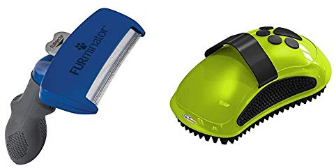 Furminator deShedding-Tool Hund Größe L Langhaar - Hundebürste für große Hunde zur Entfernung der Unterwolle & Striegel für Hunde und Katzen - Fellpflege Bürste massiert sanft die Haut