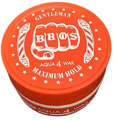 BROS Professionelles Aqua Wax Friseur Haarwachs Barber Shop (Orange)