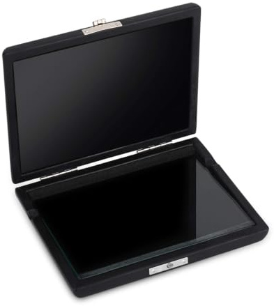 Alt Tenor Saxophon Reed Etui, 120x90x20mm/4,72x3,54x0,78 Zoll PU Lederhülle Schwarz Klarinette Reed Container Box Etui Spielzubehör mit Schlitzen für 6er Blätter Für Saxophon Klarinette