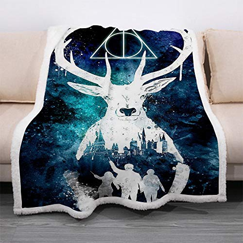 Zbeiba Decke Kuscheldecke 150 x 200cm Flauschige Flanelldecke Plüschdecke Fleecedecke Flaushig Sherpa Fleece,A2,Decke für Reisen tragbar für Sofa Camping