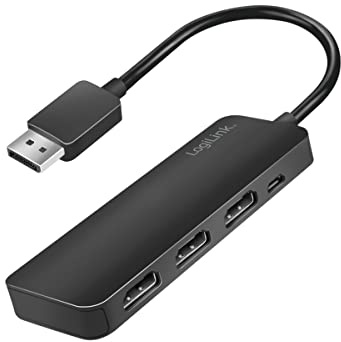 Logilink DisplayPort CV0146 - Divisor 4K DP a 3X HDMI Negro