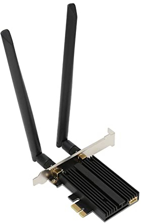 Dpofirs Scheda WiFi WiFi 6 PCIe per PC Desktop AX210 PRO, Adattatore Wireless Tri Band con Bluetooth 5.2, WPA3, Scheda di Rete Interna Wireless Dual Band IEEE802.11AX
