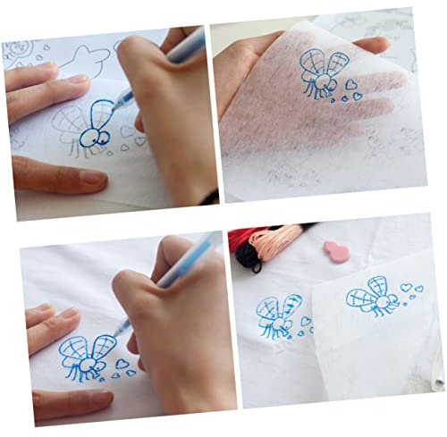 STOBOK 32 Blatt Kopierpapier durchscheinendes Pauspapier Sticktransfer kreatives Pauspapier technisches Zeichenpapier Handbuch einstellen beschreiben Überweisungs Papier Kohlenstoff Weiß