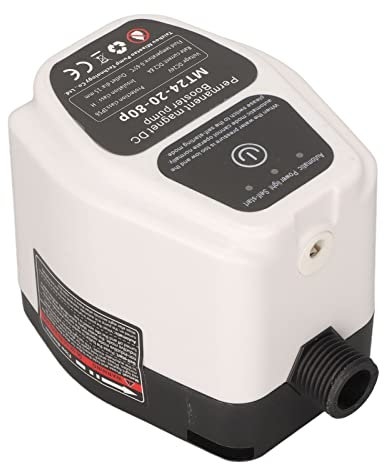 LOCADENCE 100~240V Booster Pump, Automatic Water Pressure Shower Boosting Recirculating Wall Mounted DC Pump for with Both Tank and Tankless Water Heaters