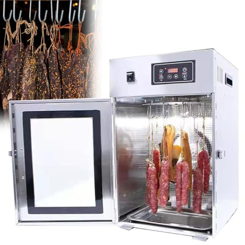 Essiccatore per carne e frutta, Essiccatore per carne e frutta, Essiccatore con timer orario, Essiccatore per carne domestico, Essiccatore rotante per carne Regolazione 30-90℃(Dryer 30kg at one time)