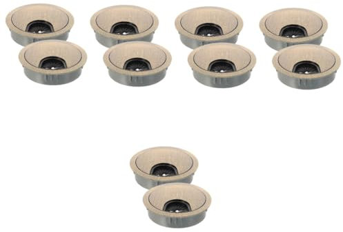 Uonlytech 10stücke Kabeldurchführung Für Schreibtisch Runder Kabelstecker Aus Einfache Montage Für Sauberes Kabelmanagement Am Arbeitsplatz