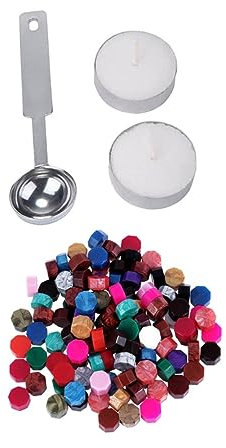 DECORNIJIA 103stücke Teiliges Set Mit Wachssiegelperlen Wachsschmelzlöffel Und Kerzen Für Siegelwachs Klebewachs Und Wachssiegelzubehör