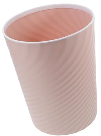 Gatuida Poubelle sans Couvercle Rose Compacte pour Salle de Bain Bureau Chambre Bac à Déchets Robuste et Simple pour Papier Canettes Corbeille Polyvalente Intérieure