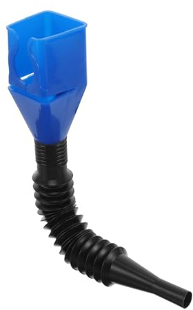 STOBAZA Embudo de Motocicleta Manguera Extensible de Plástico, Longitud Ajustable para Llenado sin Derrames en Recargas Rápidas y Portátiles
