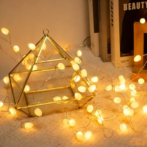 Artrastar Guirnalda de luces LED, 3 m, 40 LED, funciona con pilas, luz blanca cálida, cadena de luces para Navidad, boda, fiesta, balcón, camping, habitación infantil, interior y exterior