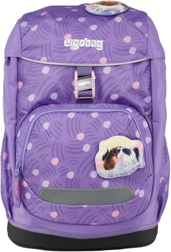 ergobag zaino scolastico flex PonyBearadise - Lavanda | Zaino ergonomico impermeabile per la scuola elementare da 23 litri, ideale per bambine e bambini e per l'uso quotidiano