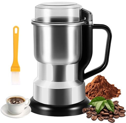 Moulin à Café Électrique 500 ML, Moulin Pour Poivre, Céréales, Épices