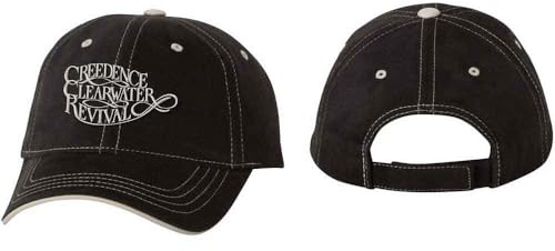 Creedence Clearwater Revival Baseball Cap Band Logo Nue offiziell Schwarz Unisex One Size