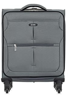 OCHNIK Kleiner Koffer | Softcase | Material: Nylon | Farbe: Grau| Größe: S | Maße: 54×40×19 cm | Fassungsvermögen: 39l | hohe Qualität