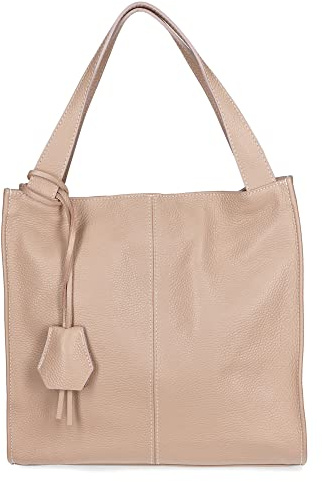 Gave Lux Borsa a spalla da donna vera pelle dollaro. Prodotto artigianale. Made in Italy GLX22331123FBG Blu scuro 34x32x11 cm
