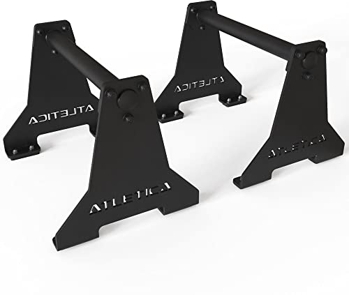 Atletica Parallettes | Für Body-Weight-, Calisthenics- und Turn-Übungen | Kompakt, standfest und funktional | Indoor und Outdoor | Mit Anti-Rutsch Pads