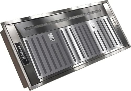 Kaiser Bloc de ventilateur EA 945+Inkl 2xKit de circulation d'air Eco en acier inoxydable, hotte aspirante 85 cm, 650 m³/h, LED