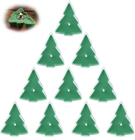 Gukasxi Lot de 10 bougies chauffe-plat parfumées pour sapin de Noël, bougies à combustion longue, cadeau pour décoration d'intérieur, événement, Noël