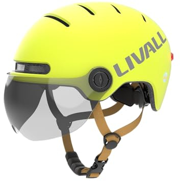 LIVAL L23_Smarter City-Helm mit Visier in gelb_M_54-58 cm