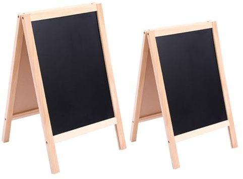 TOPPERFUN 2stücke Teiliges Faltbares Holz Doppelseitig Beschreibbar Wiederverwendbar Für Junge Mädchen Zeichnen Schreiben Memo Board Für Zuhause Und Partys