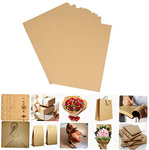 MAGICLULU 100blätter Retro Kraftpapier Blanko Briefpapier Für Kreative Projekte Vintage Schreibpapier Für Briefe Kunst Handwerk
