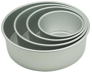 4er Set Backform Rund extra hoch 15/20/25/30 cm x 10cm Baking Pan Springform Kuchenform