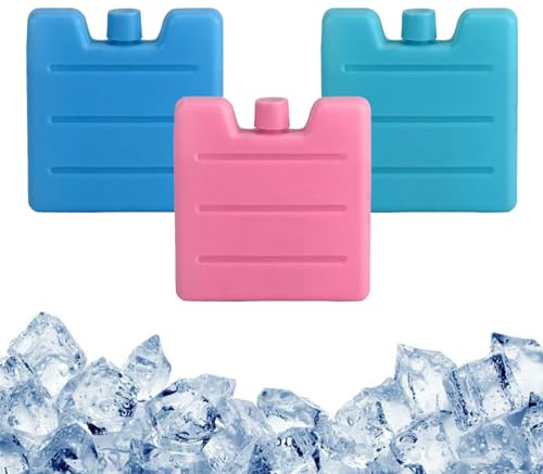 Freeze Board, 3 Pezzi Elementi di Raffreddamento, 3 Colori Elementi Refrigeranti, Ghiaccio per Borse Termiche, Mattonelle Refrigeranti, per I Viaggi E Il Campeggio, Mantenere Freddi Cibi E Bevande