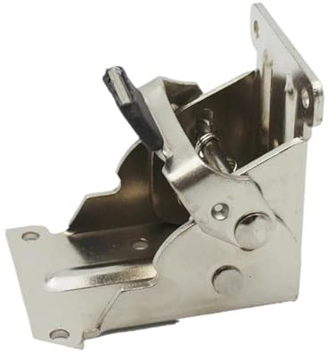 QZROPXOH 1 Stück Klappstützrahmen aus Eisen, selbstsicherndes Scharnier, Tischbeinbeschläge und Zwickel – for Klappbeine, Hardware-Tool(Silver)