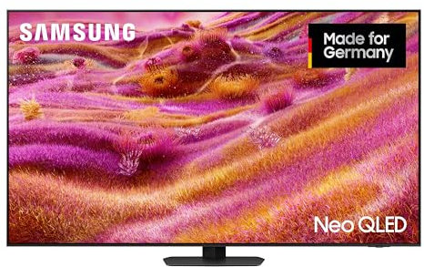 Samsung Neo QLED 4K QN90F 65 Zoll (163 cm) Mini LED, UHD Fernseher, NQ4 AI Gen3 Prozessor, Glare Free, Neo Quantum HDR+, 4K Upscaling Pro, Dolby Atmos, Knox Security, Samsung Vision AI Smart TV (2025)