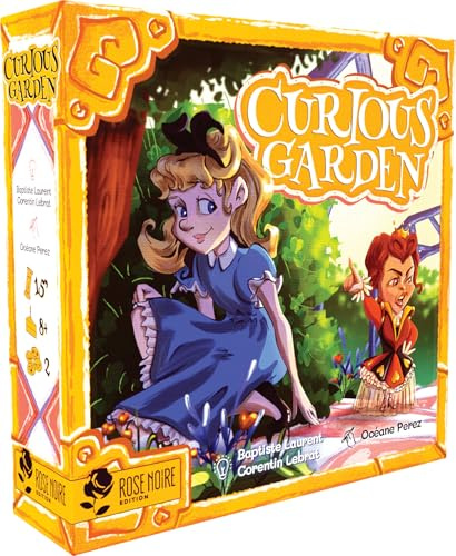 Asmodee - Curious Garden - Rose Noire - Jeu Familial Asymétrique | Duel mémoire stratégie - Initiation Jeu de Société - Adultes et Enfants dès 8 Ans - 2 Joueurs - En Français