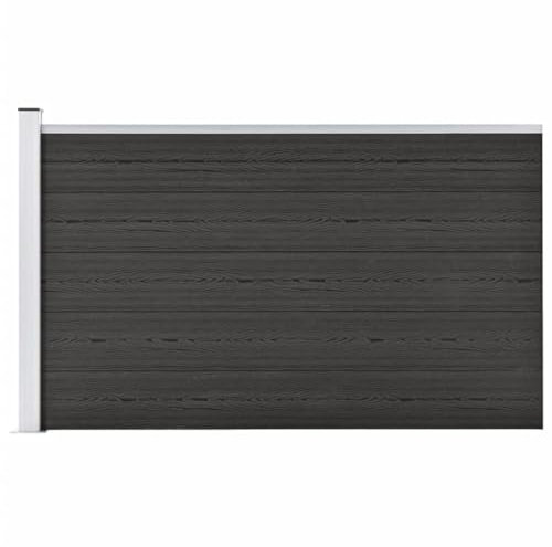 Zaun & Absperrungen, Zaunpaneele/Gartenzaun WPC 175x105cm grau