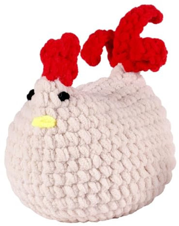 Baoblaze Häkelsets für Anfänger, Häkel-Starter-Sets, süßes -Huhn-Cartoon, DIY-Strickzubehör, Häkelset für Erwachsene und Kinder, Abschnitt Färben