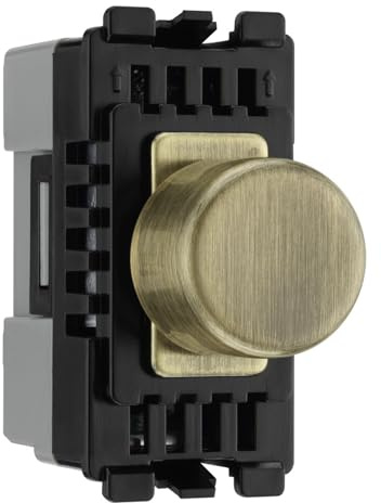 BG RABDLT Antique Brass Trailing & Leading Edge Dimmer Module Grid Light Switch