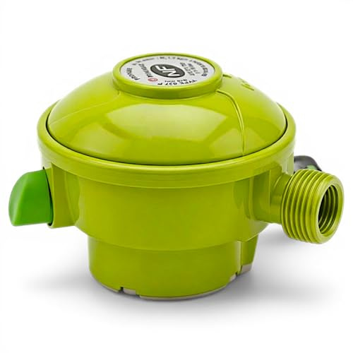 Générique Druckminderer Propan (grün) 37 mbar, Durchmesser 20 (G52) Primagaz/Antargas Twiny/Elfi/Malice Barbecue/Gasherd/Camping Car/Deserbeur/Brenner/Gas