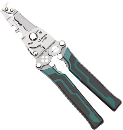 Alicates cortadores de cables, pelacables plegables | Alicates para engarzar cables - Herramienta eléctrica multifunción para instalación de circuitos, mantenimiento del hogar, instalación de circuito